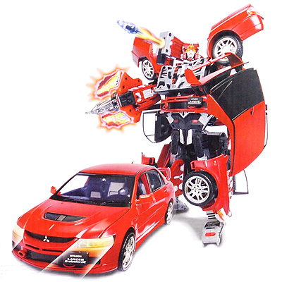 Игрушка-трансформер "Mitsubishi Lancer Evolution IX" типа AG13 (товар комплектуется демонстрационными) инфо 10307a.