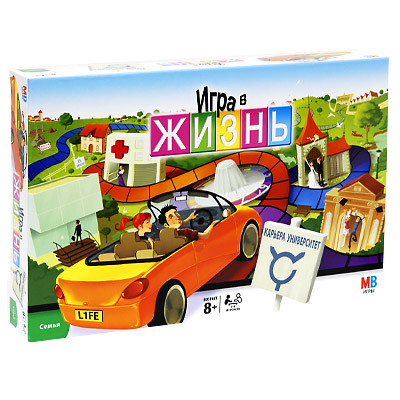 Настольная игра "Игра в жизнь: Семья" автомобилей, 52 фигурки человека, инструкция инфо 10320a.