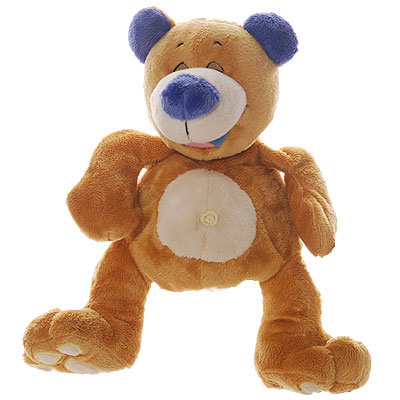 Мягкая игрушка Nuby "Мишка-хохотун", 23 см синтетическое волокно, гранулы Изготовитель: Китай инфо 10427a.