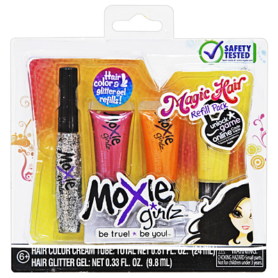 Набор Moxie "Magic Hair" 395898 волос, 1 гель для волос инфо 10470a.