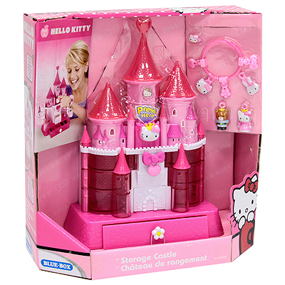 Шкатулка для украшений "Замок Hello Kitty" Замок-шкатулка, кольцо, браслет, 4 подвески инфо 10484a.
