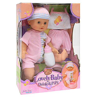 Пупс Sally Ann "Lovely Baby" Состав Пупс, бутылочка, горшок, костюм инфо 10492a.