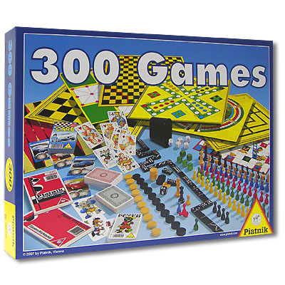300 Игр Набор настольных игр Настольная игра Возраст: от 6 лет; Элементов: 179 Piatnik; Австрия 2007 г ; Артикул: 780332; Упаковка: Коробка картонная Не рекомендуется детям до 3-х лет инфо 10522a.
