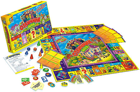 Настольная игра "Отличник" шт , фишки - 4 шт инфо 4223b.