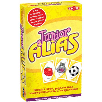 Настольная игра "Alias Junior" часы, инструкция на русском языке инфо 3098a.