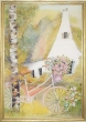 На прогулке - Авторский батик (76 х 54 см) Батик, Шелк 2007 г инфо 1015d.