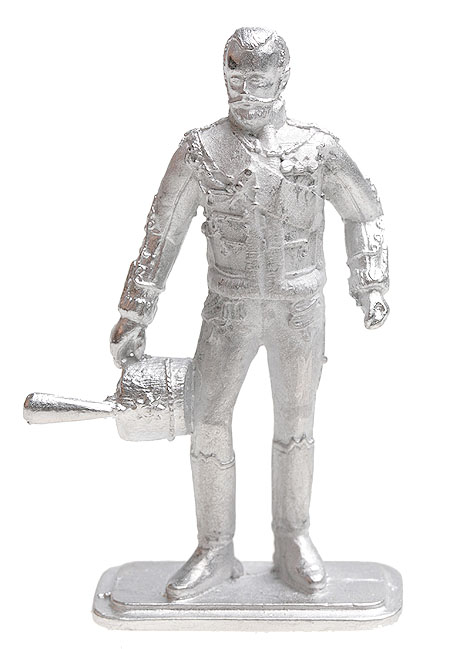 Николай II Романов Император Всероссийский 1896 - 1917 гг Россия Оловянная миниатюра Авторское литье Авторская работа Мастерская "Чекан" 2008 г инфо 4963e.