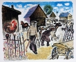 "Утро" - Цветная литография (40 х 44 см) в России и за инфо 4739h.
